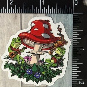 🌀10/$10🌀 Psychedelic Frog Reusable Waterproof Vinyl Sticker Decal